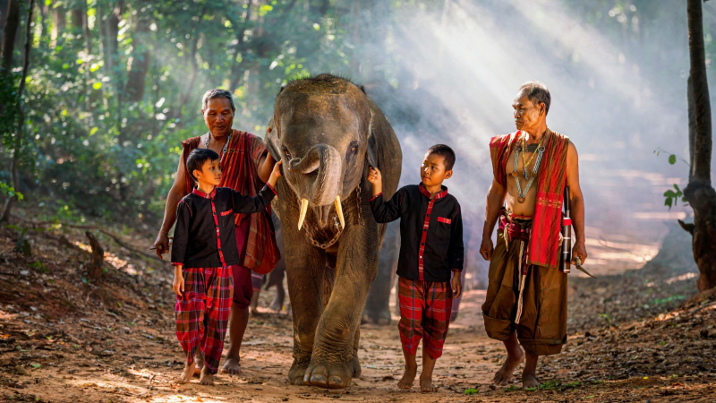 Locals in Laos